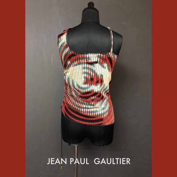 SOLD! Jean Paul Gaultier Maille Print Top Blouse - Picture 3 of 6